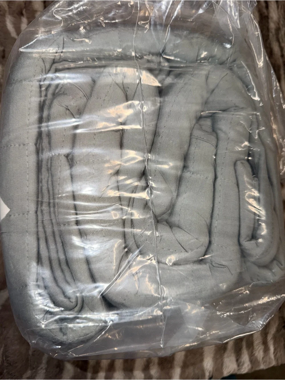 Cozy Earth Quilted Pillow Shama set of 2- Soft Light Gray Home Bedding